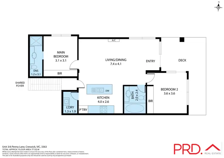 Floorplan of Homely house listing, 3/6 Penny Lane, Creswick VIC 3363