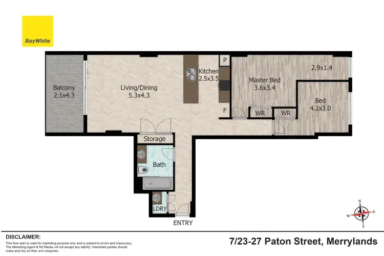 Floorplan of Homely unit listing, 7/23-27 Paton Street, Merrylands NSW 2160
