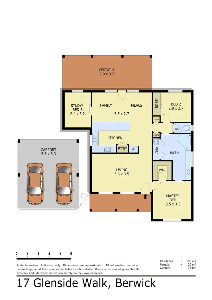 Floorplan of Homely house listing, 17 Glenside Walk, Berwick VIC 3806