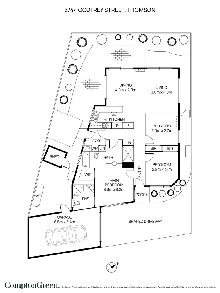Floorplan of Homely unit listing, 3/44 Godfrey Street, Thomson VIC 3219