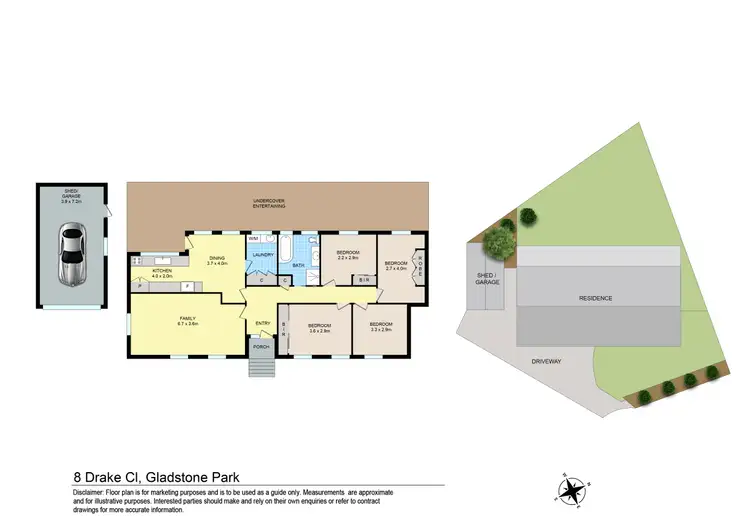Floorplan of Homely house listing, 8 Drake Close, Gladstone Park VIC 3043