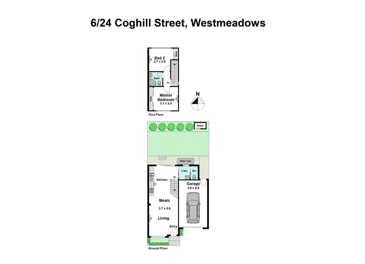 Floorplan of Homely house listing, 6/24 Coghill Street, Westmeadows VIC 3049