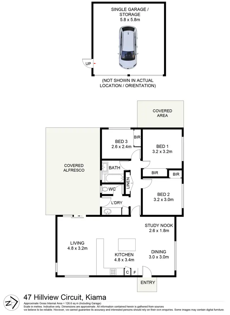 Floorplan of Homely house listing, 47 Hillview Circuit, Kiama NSW 2533