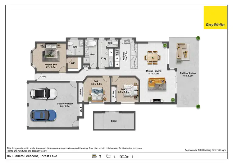 Floorplan of Homely house listing, 86 Flinders Crescent, Forest Lake QLD 4078