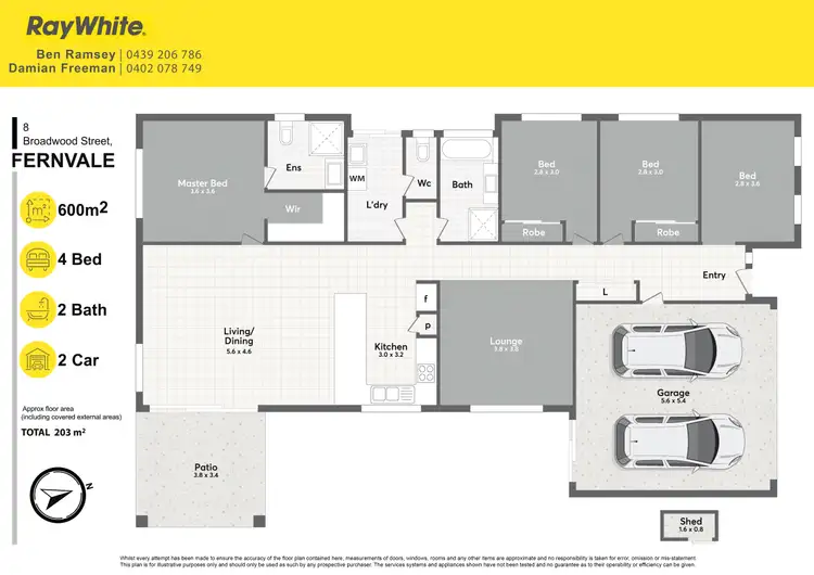 Floorplan of Homely house listing, 8 Broadwood Street, Fernvale QLD 4306