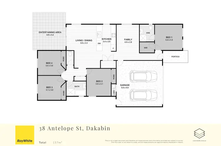 Floorplan of Homely house listing, 38 Antelope Street, Dakabin QLD 4503