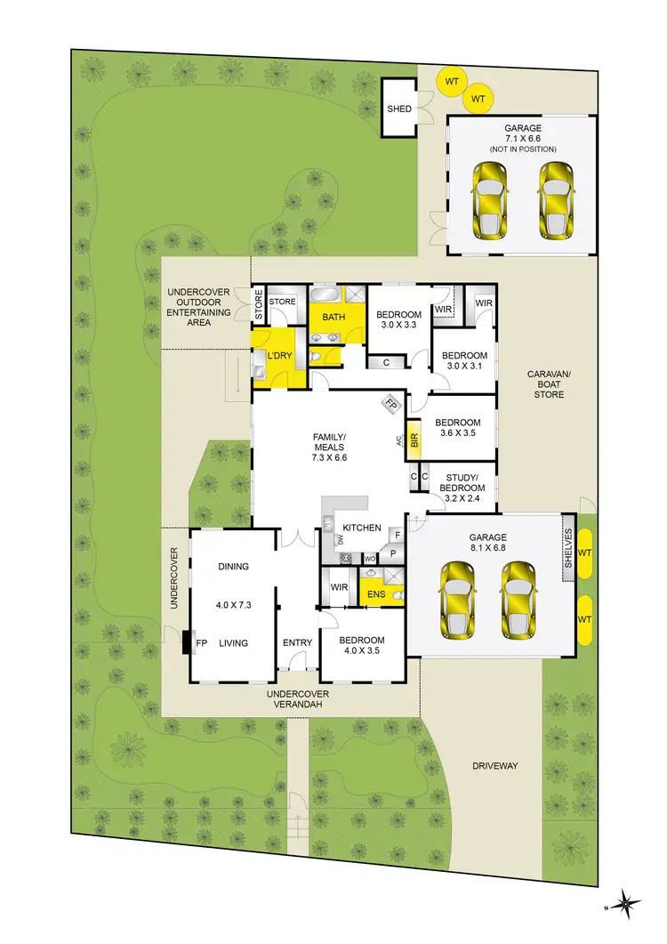 Floorplan of Homely house listing, 2-3 Chandon Court, Waurn Ponds VIC 3216