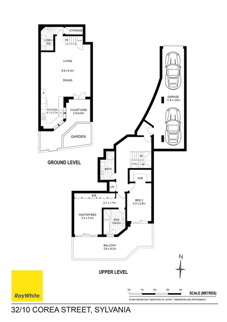 Floorplan of Homely townhouse listing, 32/10 Corea Street, Sylvania NSW 2224