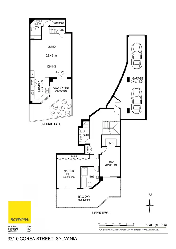 Floorplan of Homely townhouse listing, 32/10 Corea Street, Sylvania NSW 2224