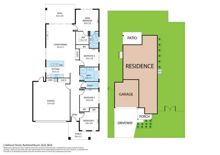 Floorplan of Homely house listing, 2 Arkhurst Street, Bushland Beach QLD 4818