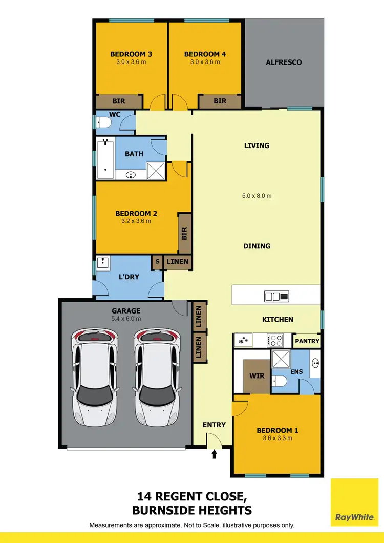 Floorplan of Homely house listing, 14 Regent Close, Burnside Heights VIC 3023