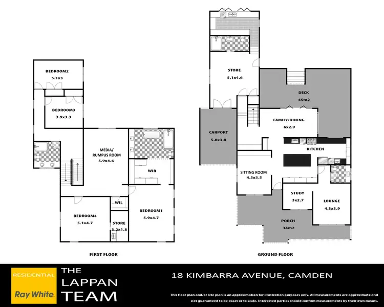 Floorplan of Homely house listing, 18 Kimbarra Avenue, Camden NSW 2570