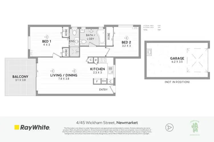 Floorplan of Homely unit listing, 4/45 Wickham Street, Newmarket QLD 4051