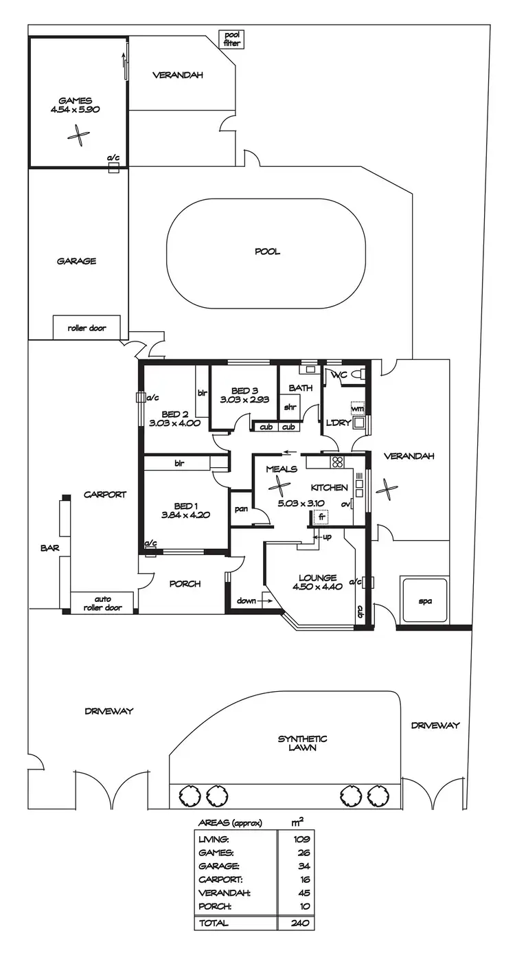 Floorplan of Homely house listing, 4 Beaminster Road, Elizabeth Park SA 5113