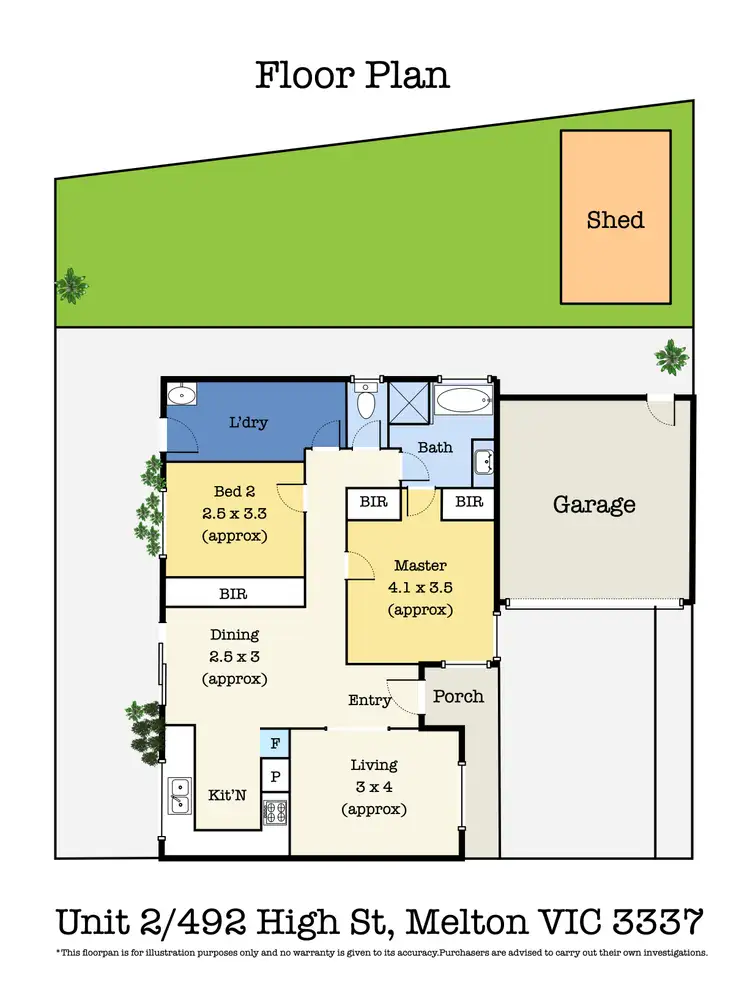 Floorplan of Homely unit listing, 2/492 High Street, Melton VIC 3337