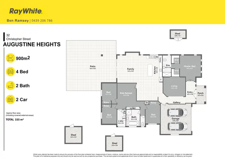 Floorplan of Homely house listing, 32 Christopher Street, Augustine Heights QLD 4300