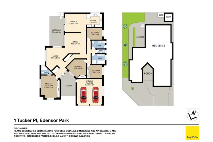 Floorplan of Homely house listing, 1 Tucker Place, Edensor Park NSW 2176