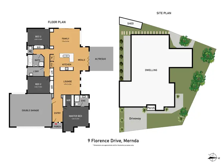 Floorplan of Homely house listing, 9 Florence Drive, Mernda VIC 3754
