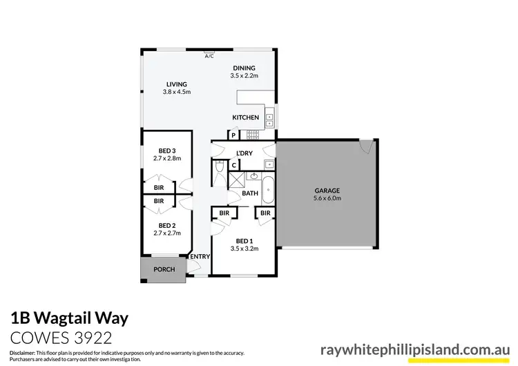 Floorplan of Homely house listing, 1B Wagtail Way, Cowes VIC 3922