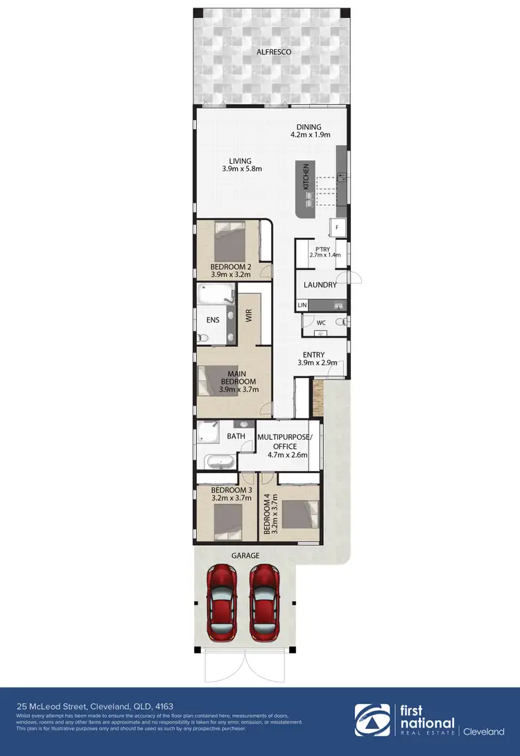 Floorplan of Homely house listing, 25 McLeod Street, Cleveland QLD 4163