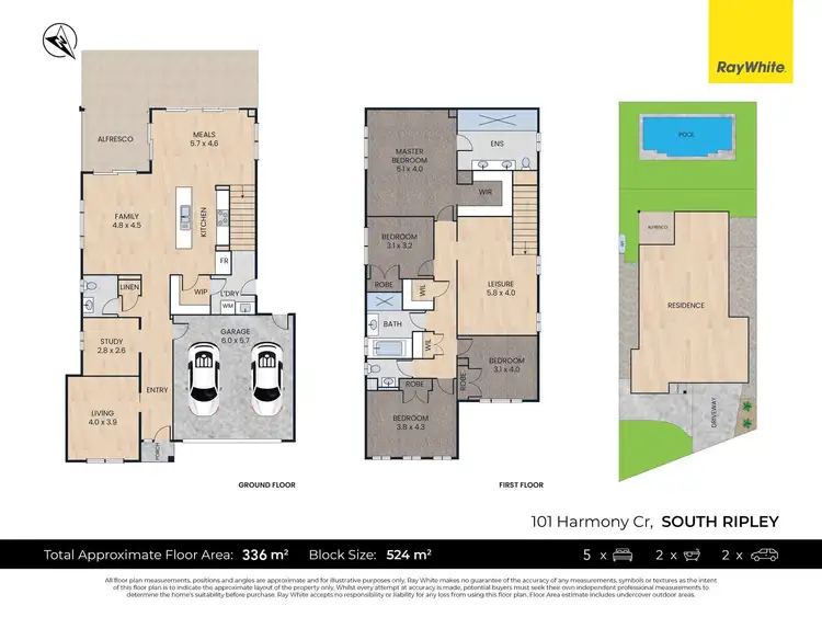 Floorplan of Homely house listing, 101 Harmony Crescent, South Ripley QLD 4306