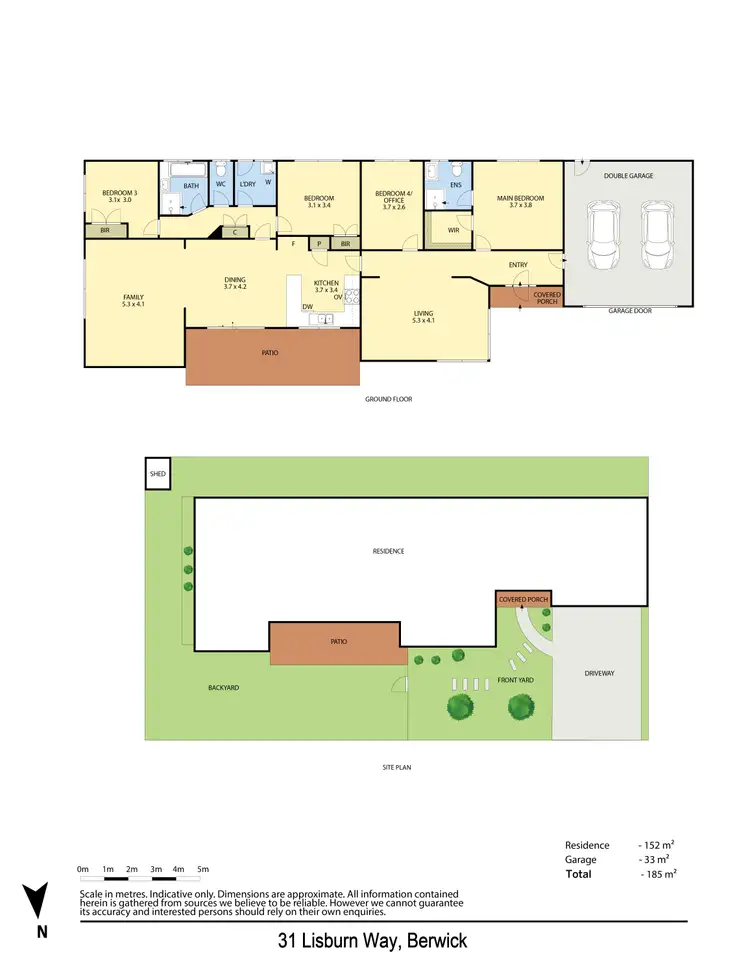 Floorplan of Homely house listing, 31 Lisburn Way, Berwick VIC 3806