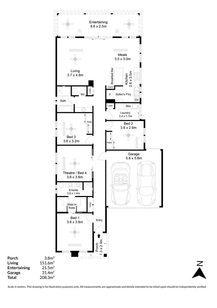 Floorplan of Homely house listing, 6 Bessey Avenue, Morphettville SA 5043