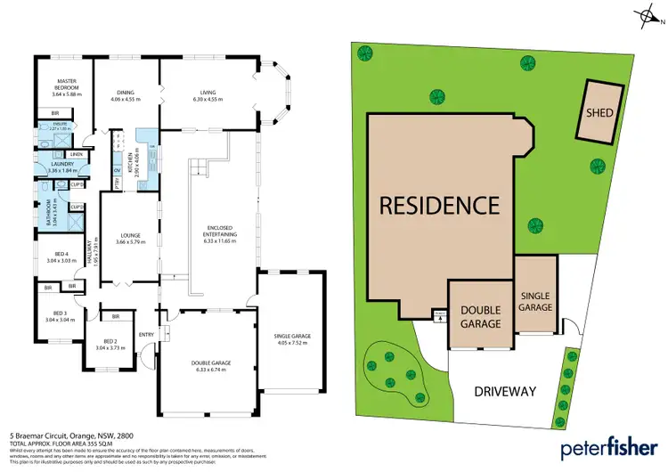 Floorplan of Homely house listing, 5 Braemar Circuit, Orange NSW 2800