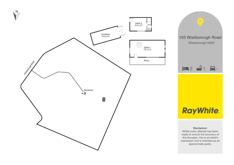 Floorplan of Homely rural property listing, 153 Wiarborough Road, Wiarborough via, Taralga NSW 2580
