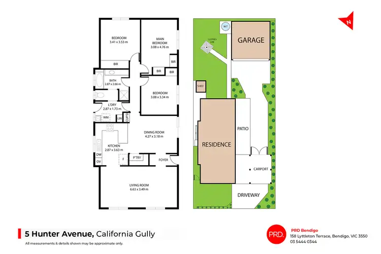 Floorplan of Homely house listing, 5 Hunter Avenue, California Gully VIC 3556