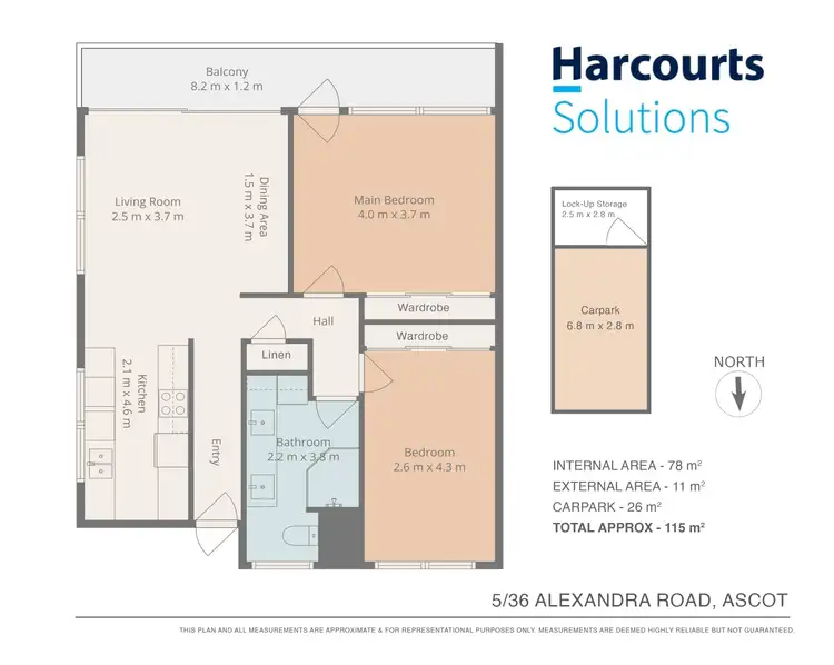 Floorplan of Homely apartment listing, 5/36 Alexandra Road, Ascot QLD 4007