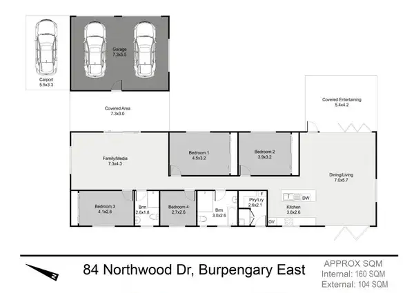 Floorplan of Homely other listing, 84 Northwood Drive, Burpengary East QLD 4505