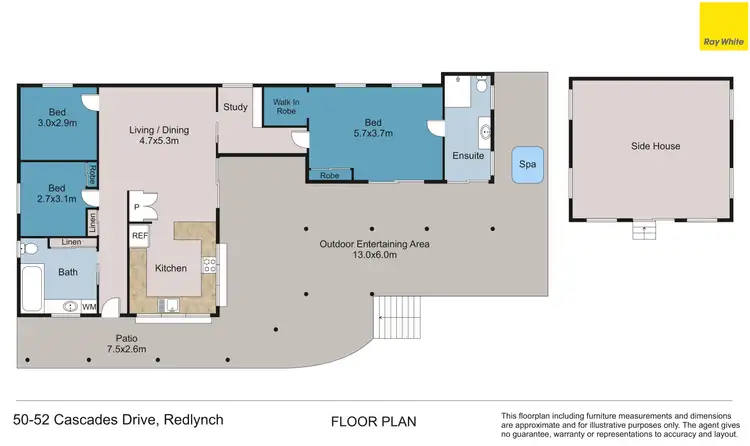 Floorplan of Homely house listing, 50-52 Cascades Drive, Redlynch QLD 4870