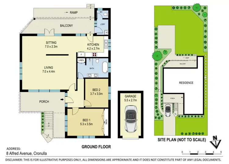 Floorplan of Homely house listing, 8 Alfred Avenue, Cronulla NSW 2230