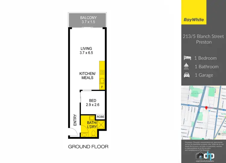 Floorplan of Homely apartment listing, 213/5 Blanch Street, Preston VIC 3072