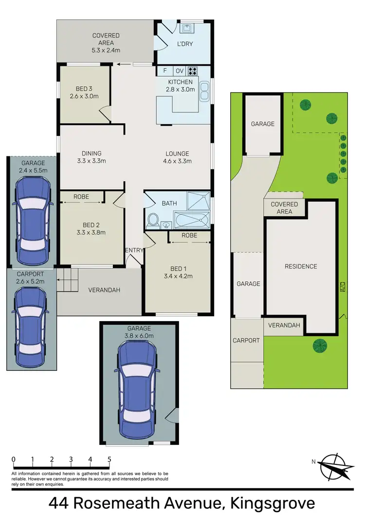 Floorplan of Homely house listing, 44 Rosemeath Avenue, Kingsgrove NSW 2208