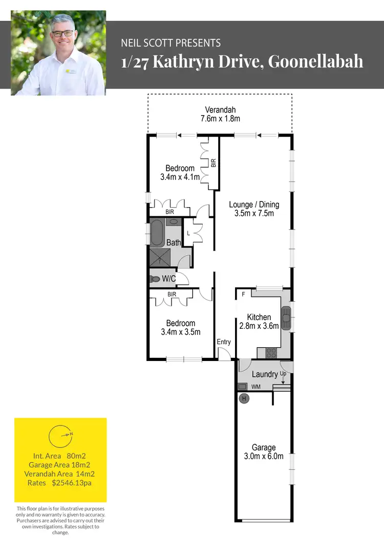 Floorplan of Homely house listing, 1/27 Kathryn Drive, Goonellabah NSW 2480