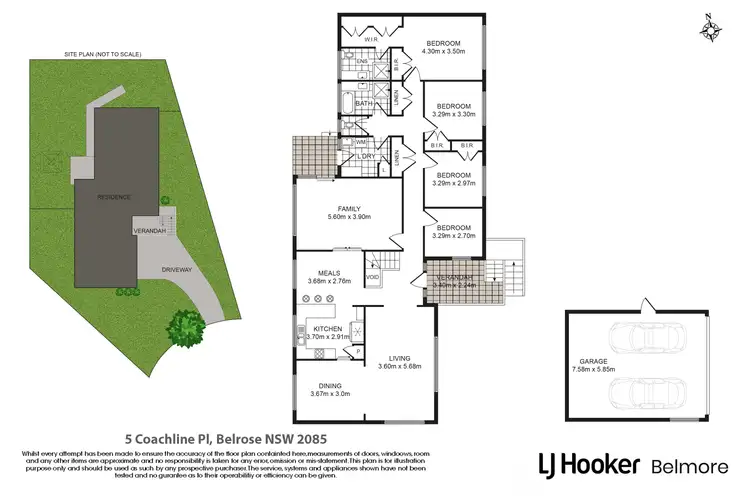 Floorplan of Homely house listing, 5 Coachline Place, Belrose NSW 2085