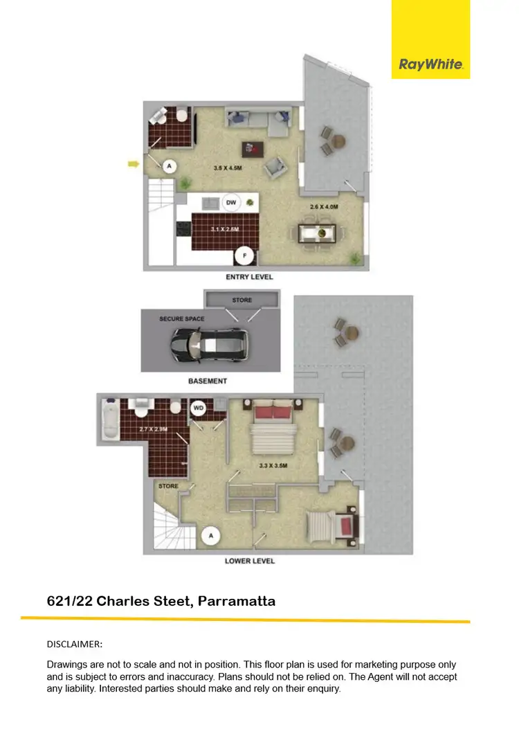 Floorplan of Homely apartment listing, 621/22 Charles Street, Parramatta NSW 2150