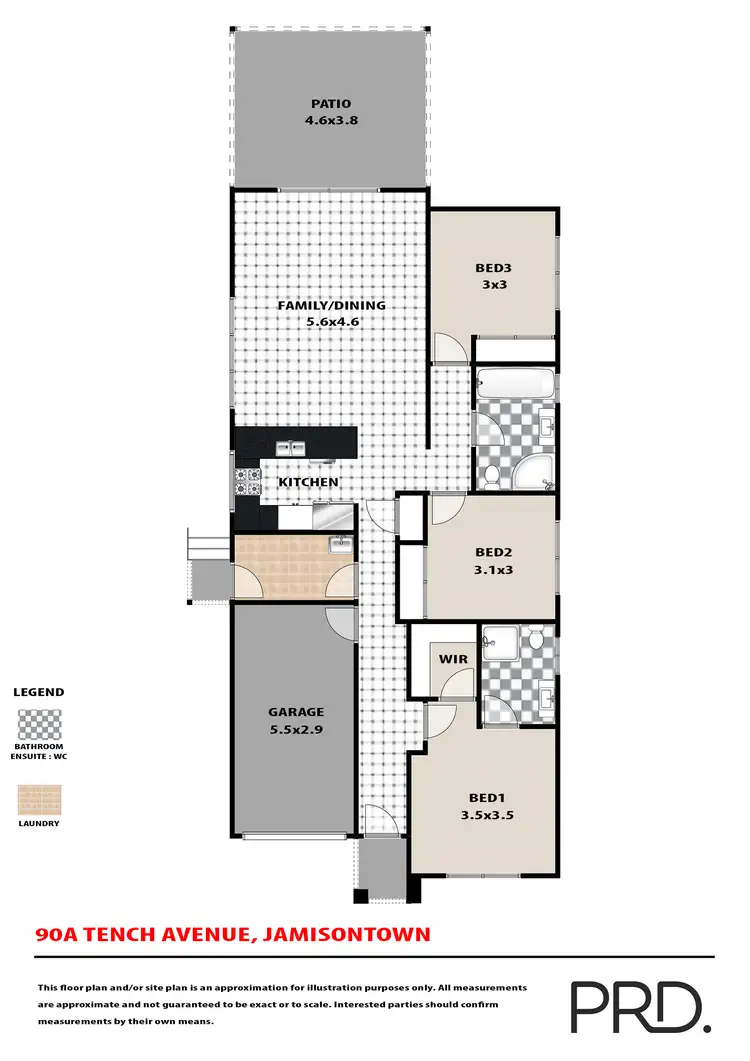 Floorplan of Homely house listing, 90A Tench Avenue, Penrith NSW 2750