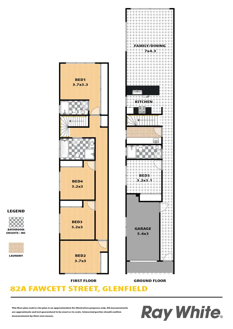 Floorplan of Homely house listing, 82a Fawcett Street, Glenfield NSW 2167