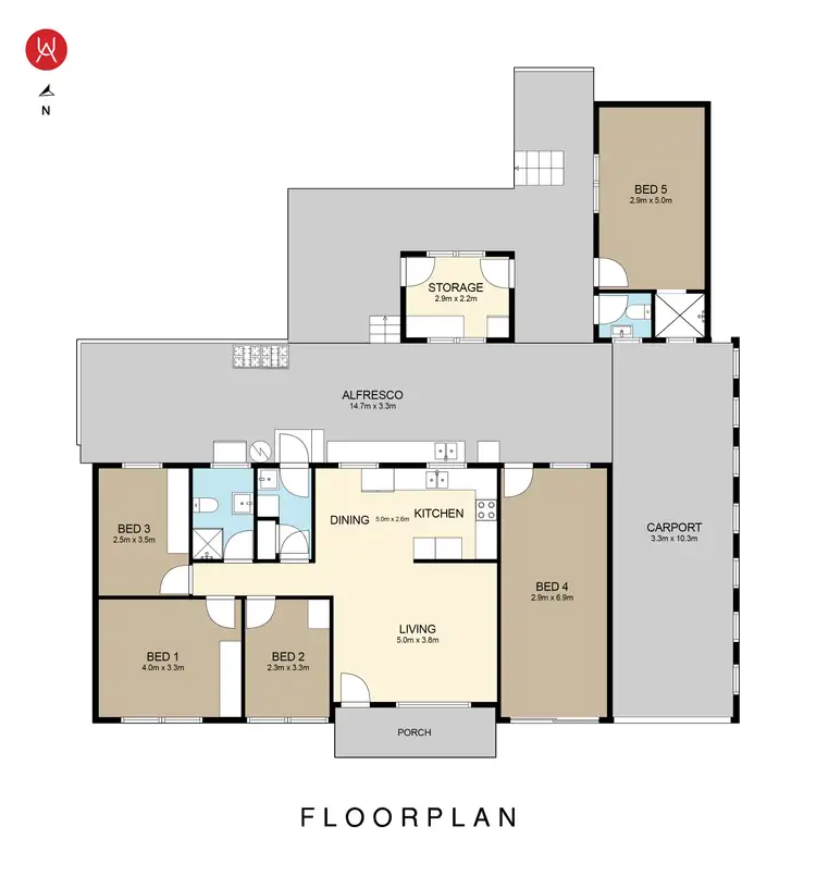Floorplan of Homely house listing, 4 Underwood Street, Minto NSW 2566