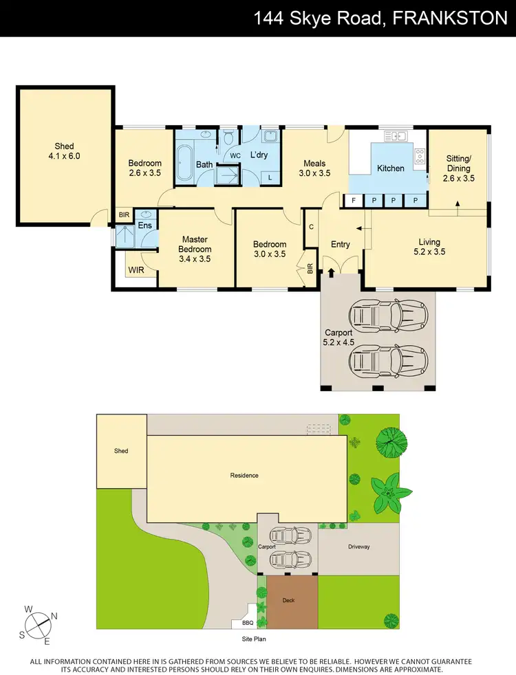 Floorplan of Homely house listing, 144 Skye Road, Frankston VIC 3199
