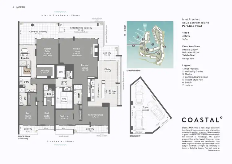 Floorplan of Homely unit listing, 5602 Ephraim Island, Paradise Point QLD 4216