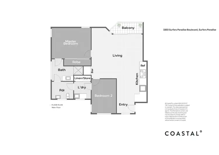 Floorplan of Homely apartment listing, 4/3303 Surfers Paradise Boulevard, Surfers Paradise QLD 4217