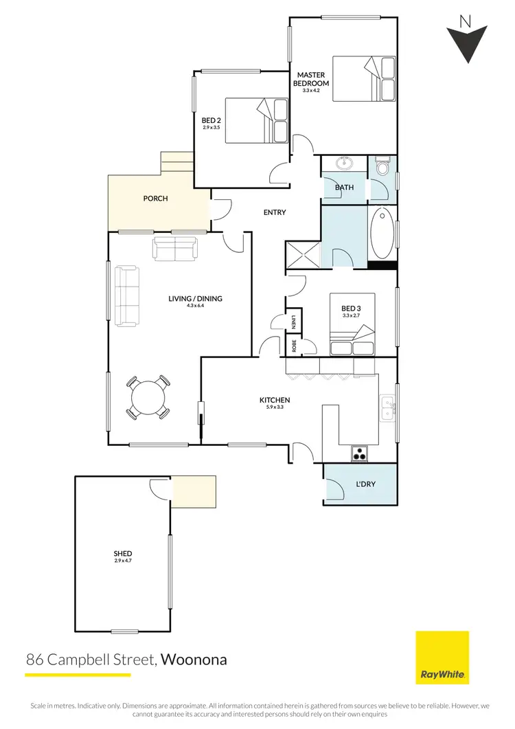 Floorplan of Homely house listing, 86 Campbell Street, Woonona NSW 2517