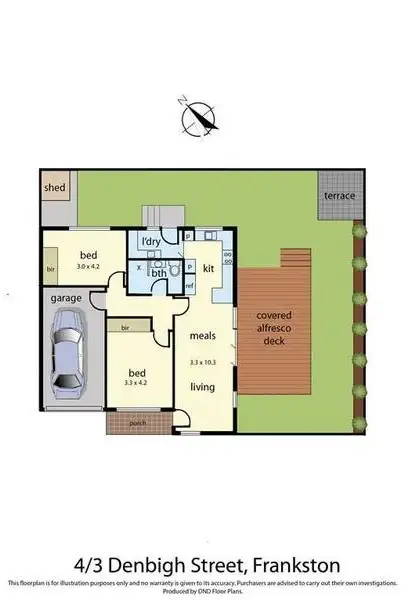 Floorplan of Homely unit listing, 4/3 Denbigh Street, Frankston VIC 3199