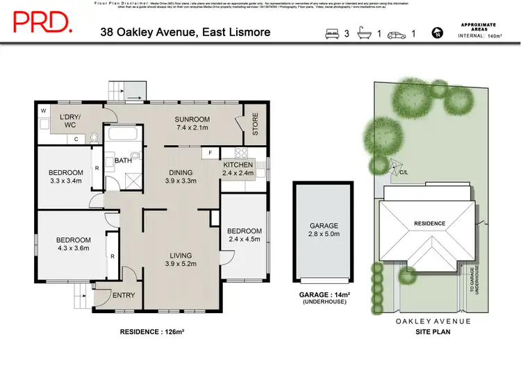 Floorplan of Homely house listing, 38 Oakley Ave, East Lismore NSW 2480