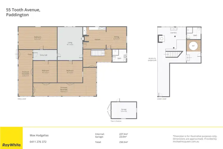 Floorplan of Homely house listing, 55 Tooth Avenue, Paddington QLD 4064