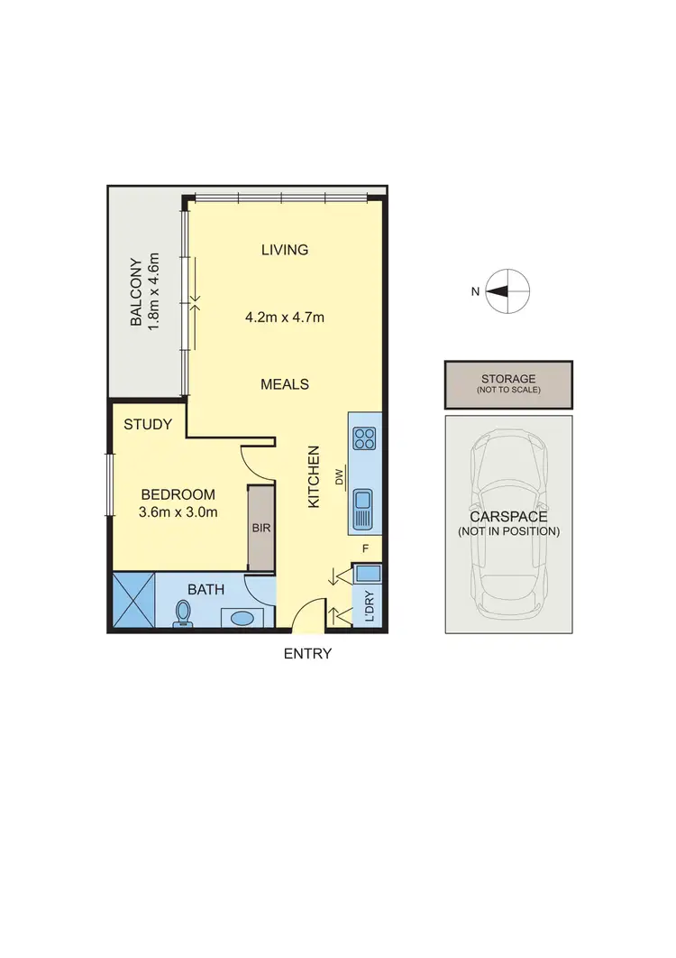 Floorplan of Homely apartment listing, 508/1 Brunswick Road, Brunswick East VIC 3057
